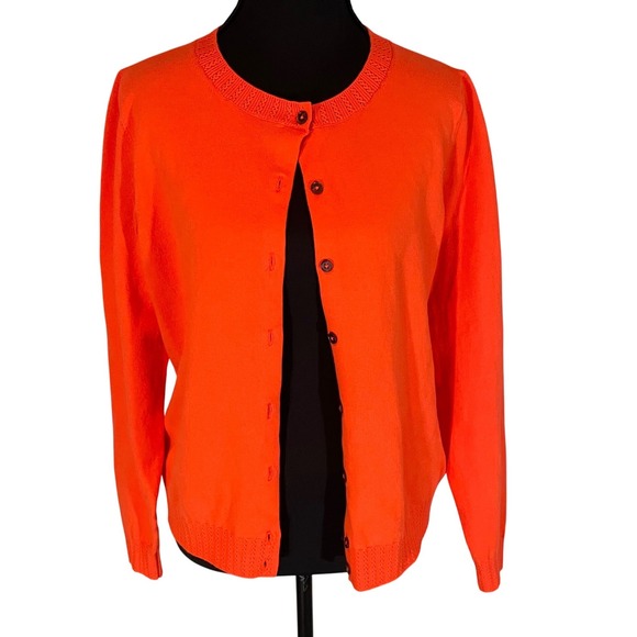 Boden Sweaters - Boden Emilia Cropped Cardigan Sunset Orange Size Med Lightweight
Preppy Colorful